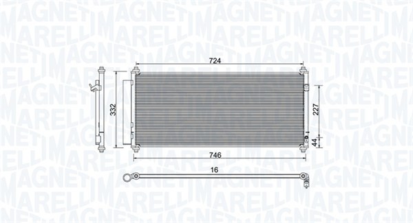 MAGNETI MARELLI Klímahűtő BC973_MM