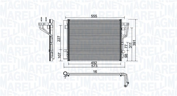 MAGNETI MARELLI Klímahűtő BC976_MM