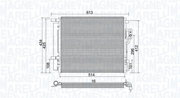 MAGNETI MARELLI Klímahűtő BC977_MM