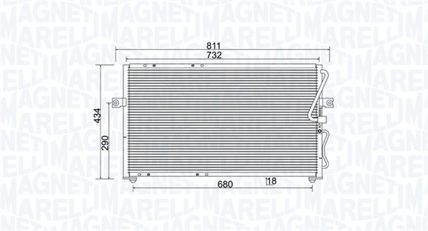 MAGNETI MARELLI Klímahűtő BC985_MM