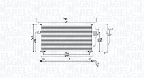 MAGNETI MARELLI Klímahűtő BC986_MM