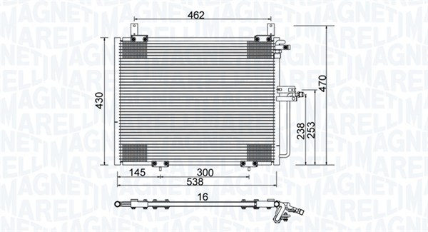 MAGNETI MARELLI Klímahűtő BC988_MM