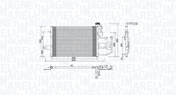 MAGNETI MARELLI Klímahűtő BC997_MM