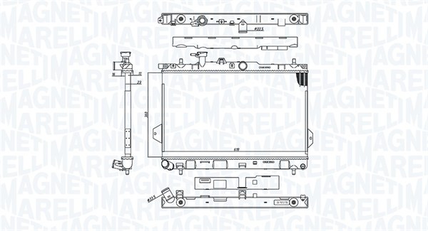 MAGNETI MARELLI Vízhűtő BM1104_MM