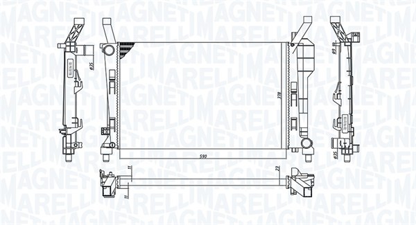 MAGNETI MARELLI Vízhűtő BM1262_MM