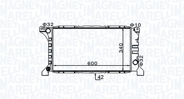 MAGNETI MARELLI Vízhűtő BM1542_MM