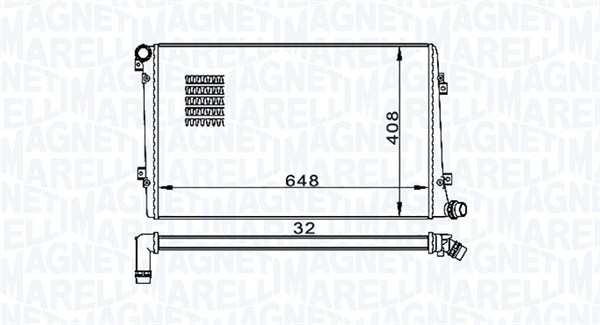 MAGNETI MARELLI Vízhűtő BM1573_MM