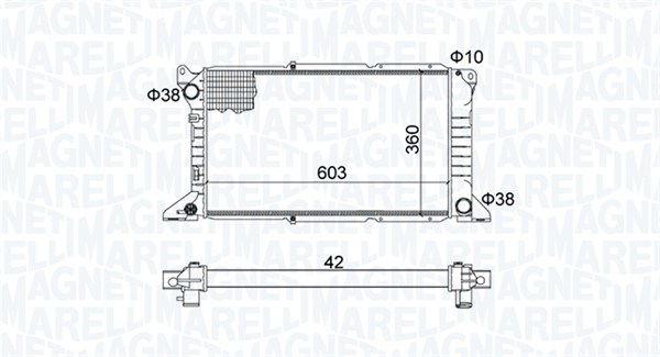 MAGNETI MARELLI Vízhűtő BM1638_MM