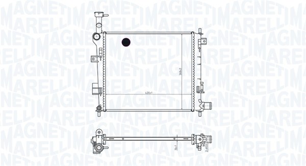 MAGNETI MARELLI Vízhűtő BM1654_MM