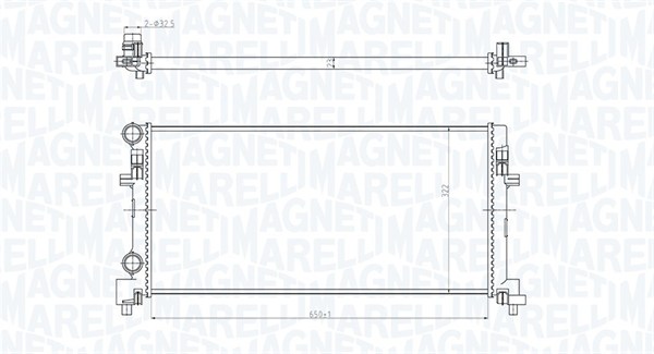 MAGNETI MARELLI Vízhűtő BM1662_MM