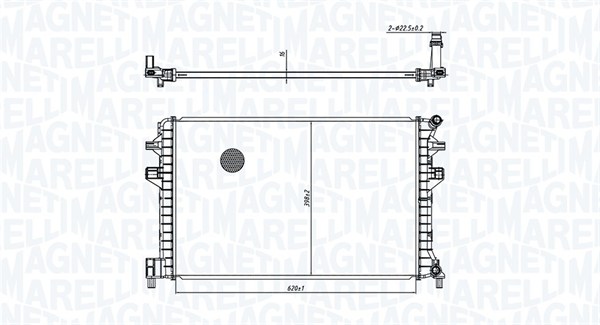 MAGNETI MARELLI Vízhűtő BM1663_MM