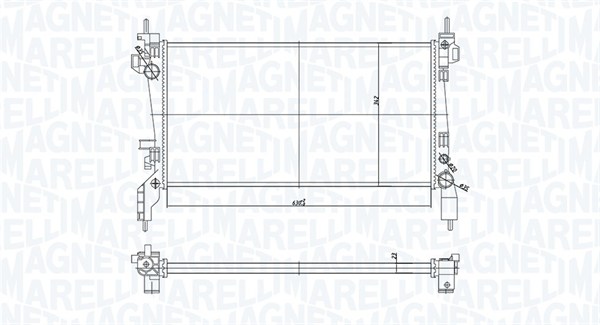 MAGNETI MARELLI Vízhűtő BM1726_MM