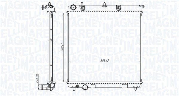 MAGNETI MARELLI Vízhűtő BM1735_MM