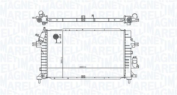 MAGNETI MARELLI Vízhűtő BM1761_MM