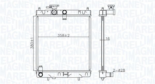 MAGNETI MARELLI Vízhűtő BM1764_MM