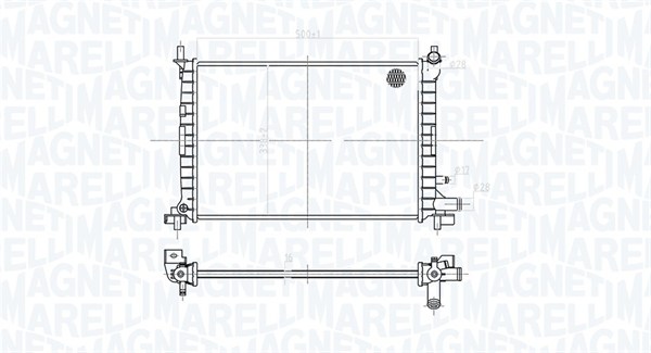 MAGNETI MARELLI Vízhűtő BM1769_MM