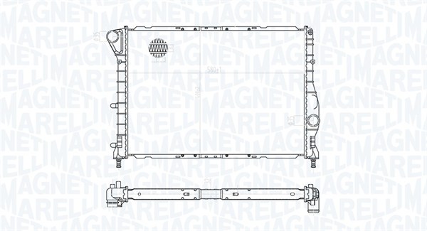 MAGNETI MARELLI Vízhűtő BM1771_MM