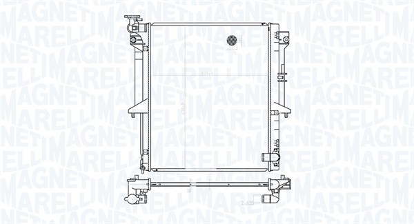 MAGNETI MARELLI Vízhűtő BM1773_MM