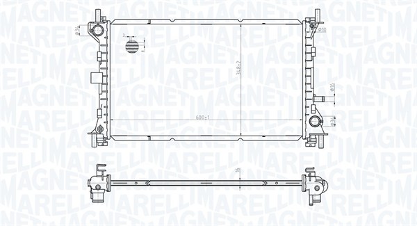 MAGNETI MARELLI Vízhűtő BM1781_MM