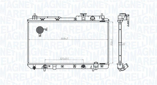 MAGNETI MARELLI Vízhűtő BM1782_MM