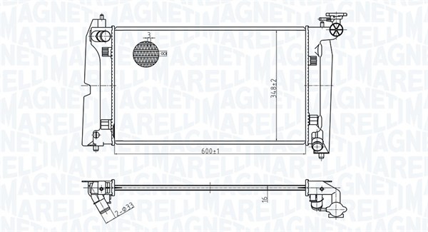 MAGNETI MARELLI Vízhűtő BM1783_MM