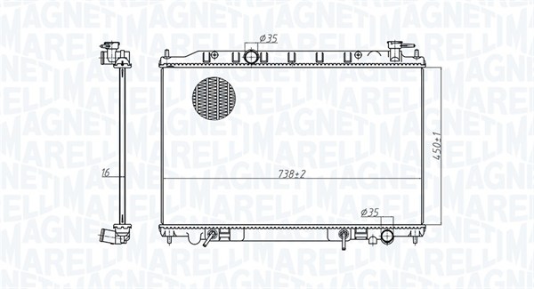 MAGNETI MARELLI Vízhűtő BM1792_MM