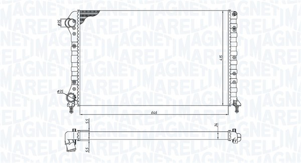 MAGNETI MARELLI Vízhűtő BM179_MM