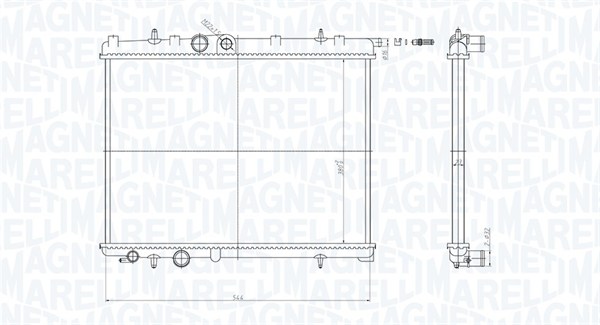 MAGNETI MARELLI Vízhűtő BM1805_MM