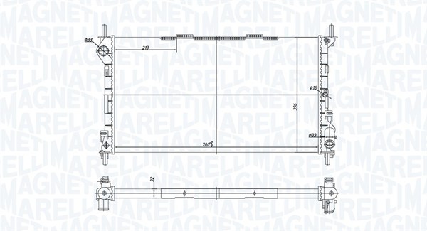 MAGNETI MARELLI Vízhűtő BM1812_MM