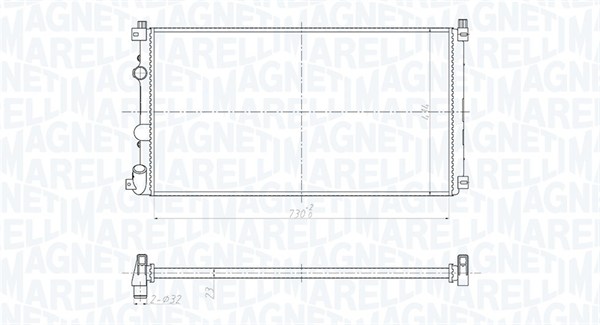 MAGNETI MARELLI Vízhűtő BM1815_MM