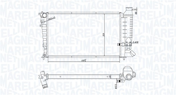 MAGNETI MARELLI Vízhűtő BM1818_MM