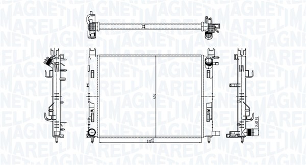 MAGNETI MARELLI Vízhűtő BM1821_MM