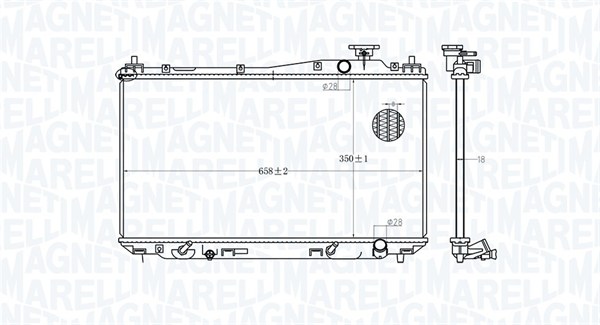 MAGNETI MARELLI Vízhűtő BM1827_MM