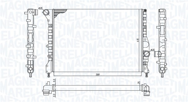 MAGNETI MARELLI Vízhűtő BM1842_MM