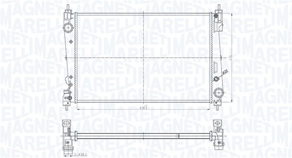 MAGNETI MARELLI BM1843_MM Vízhűtő