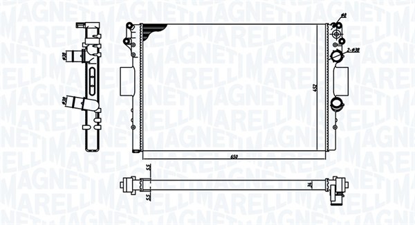 MAGNETI MARELLI Vízhűtő BM1844_MM