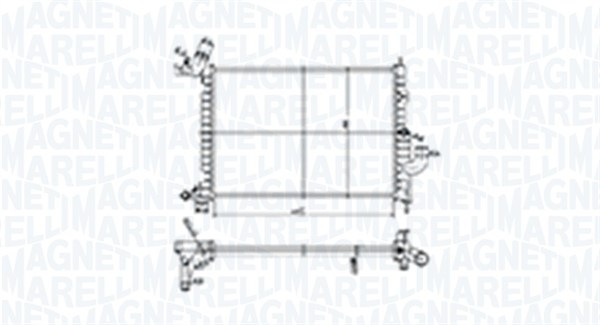 MAGNETI MARELLI Vízhűtő BM1845_MM