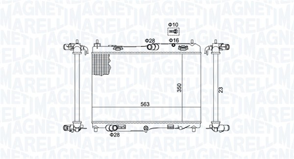 MAGNETI MARELLI Vízhűtő BM1847_MM