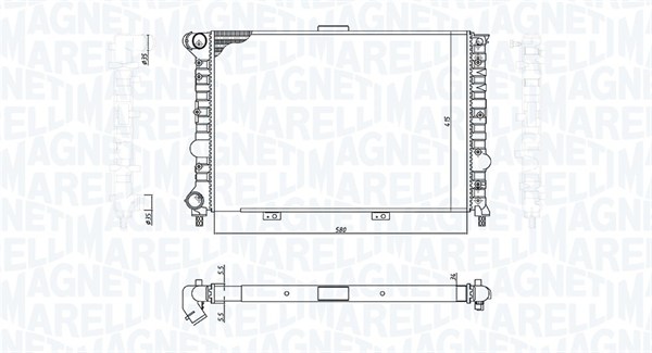 MAGNETI MARELLI Vízhűtő BM1849_MM