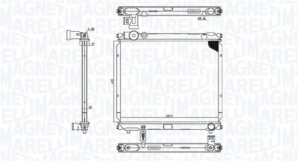 MAGNETI MARELLI Vízhűtő BM1859_MM