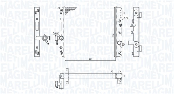 MAGNETI MARELLI Vízhűtő BM1861_MM