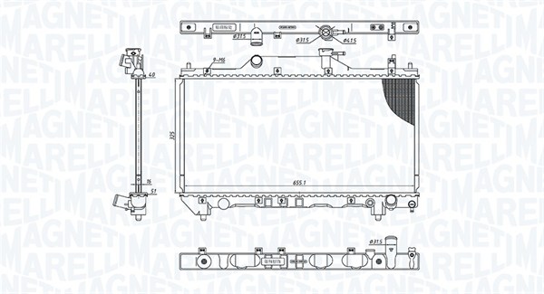 MAGNETI MARELLI Vízhűtő BM1862_MM