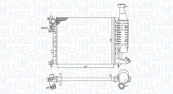 MAGNETI MARELLI Vízhűtő BM1863_MM