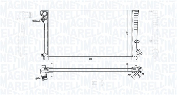 MAGNETI MARELLI Vízhűtő BM1865_MM