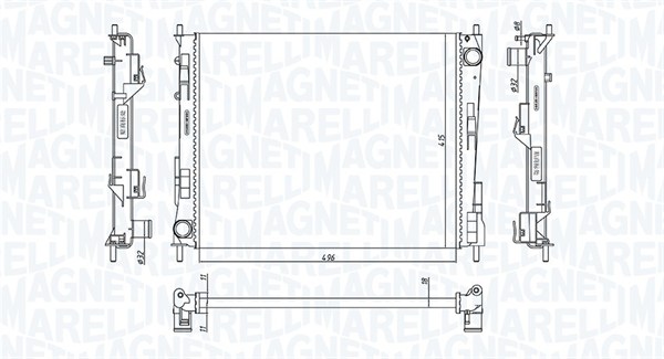 MAGNETI MARELLI Vízhűtő BM1868_MM