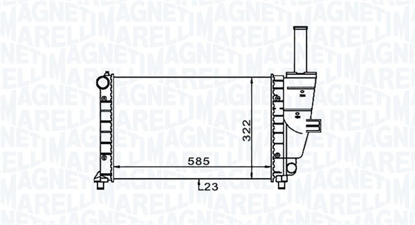 MAGNETI MARELLI Vízhűtő BM1871_MM