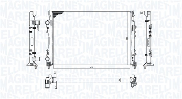 MAGNETI MARELLI Vízhűtő BM1886_MM