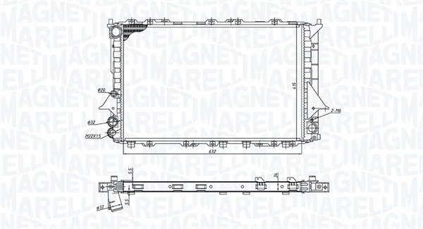 MAGNETI MARELLI Vízhűtő BM1899_MM