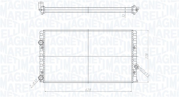 MAGNETI MARELLI Vízhűtő BM1907_MM