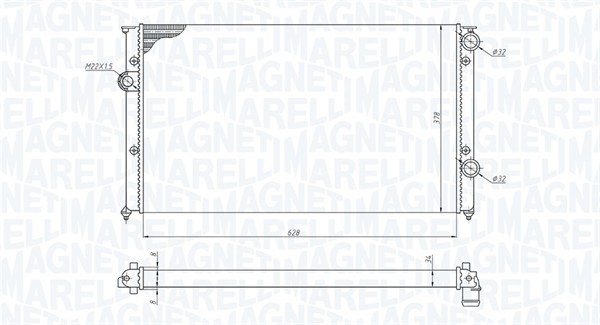 MAGNETI MARELLI Vízhűtő BM1912_MM